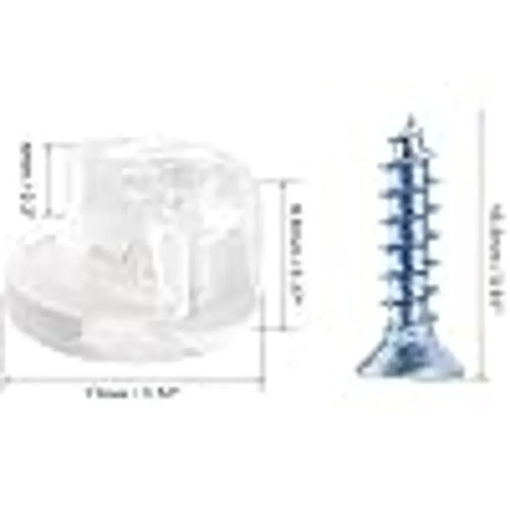 Uxcell Glass Retainer Clips Kit - 20 Sets - 13mm